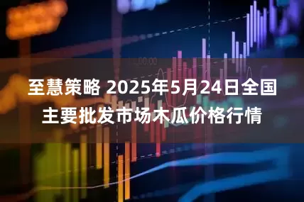 至慧策略 2025年5月24日全国主要批发市场木瓜价格行情