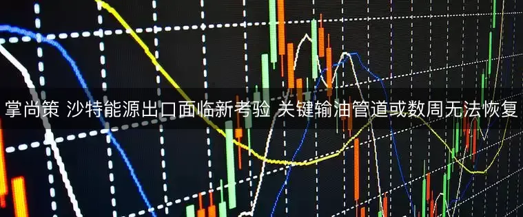 掌尚策 沙特能源出口面临新考验 关键输油管道或数周无法恢复